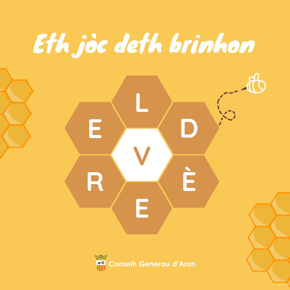 ❓Voletz endonviar quina paraula de 7 letres s’amague aué en brinhon?    

🧐Començatz pera letra centrau e seguitz en sens que volgatz entà sajar de trobar eth mot amagat, qu’ei un organisme vegetau.

#EthJòcDethBrinhon #PublicacionsEnAranés #EnAranés