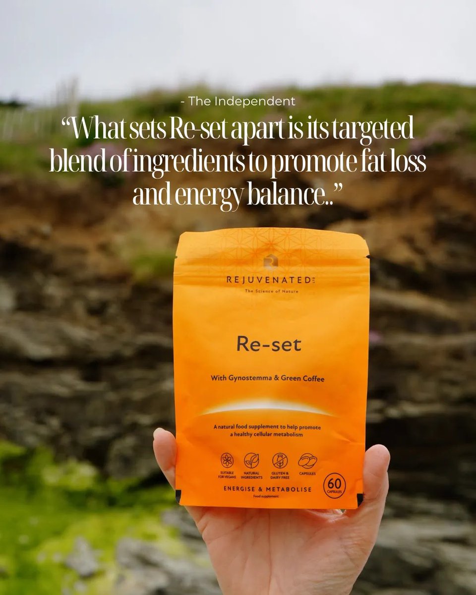 Feeling flat &amp; frazzled? Re-set was made for this.

With ingredients like chromium, gynostemma &amp; chlorogenic acid, Re-set helps support fat metabolism - particularly targeting visceral fat &amp; reducing excess glucose absorption.

rejuvenated.com/product/re-set/

#metabolismsupport #health