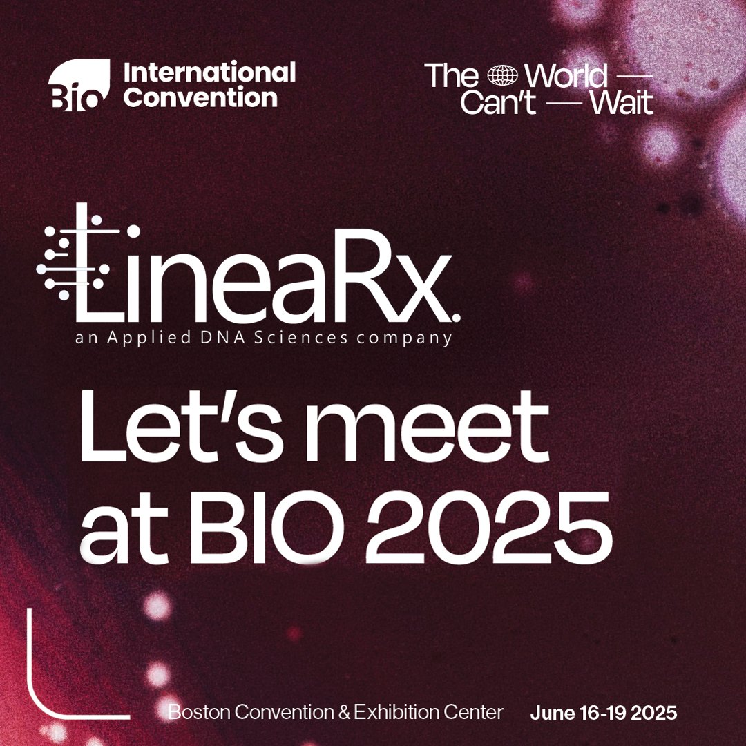 LineaRxDNA's tweet photo. We're attending BIO2025! Want to learn how synthetic DNA is powering the next wave of genetic medicine? Schedule a meeting and discover how purity, scalability, and speed can accelerate your drug discovery to GMP pipeline. #BIO2025 https://t.co/401lcO36Yk https://t.co/9bGEUolgA2