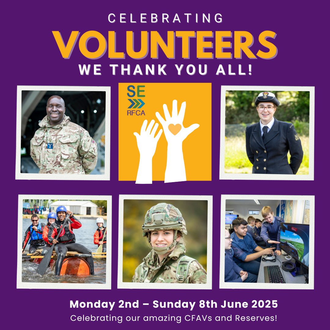 🌟 It’s #VolunteersWeek! 🌟

Today we kick off by saying a huge thank you to our incredible #Reserves and #CadetForceAdultVolunteers. Your time, passion, and dedication help shape young minds and strengthen communities.‍

Tag a volunteer to say thanks or share your story ⏬