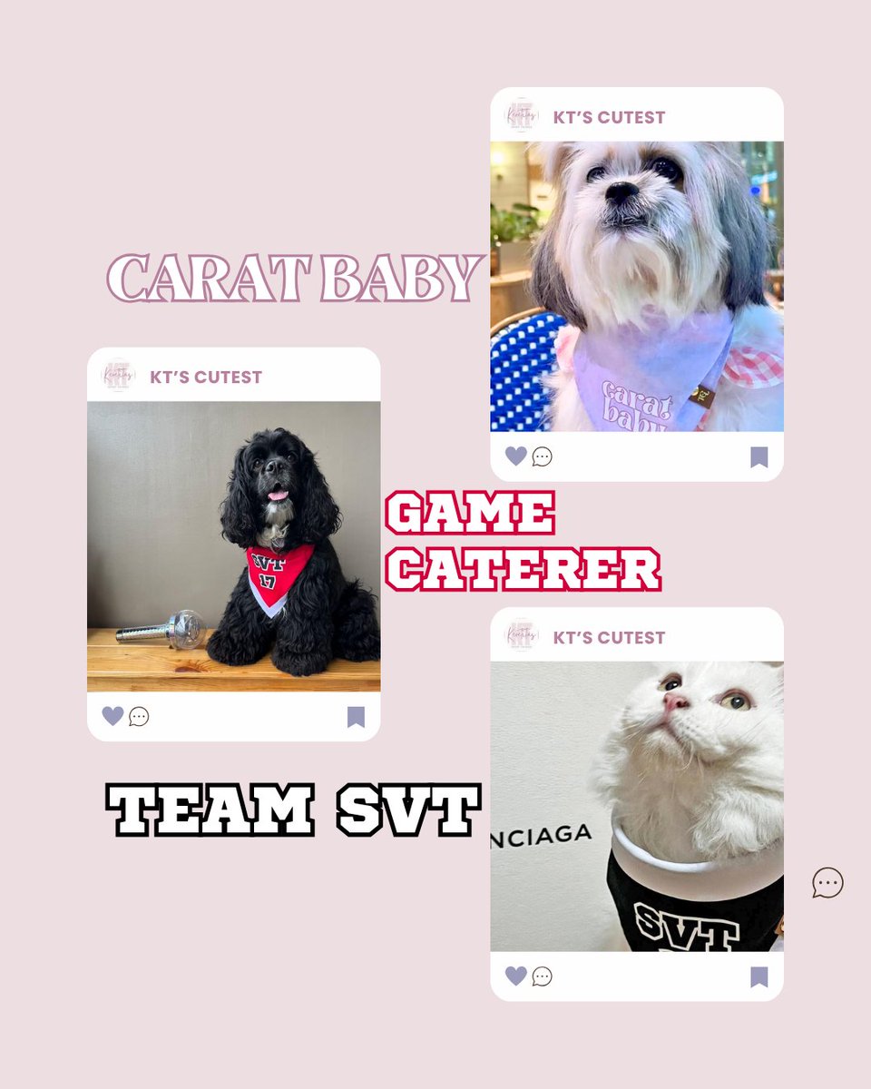 keretitas's tweet photo. INTEREST CHECK ‼️‼️‼️

2nd Pre-order for our classic SVT Pet Bandanas: Carat Baby, Game Caterer, Team SVT 💎💎💎

G? 👀 https://t.co/km3mcVkTNY