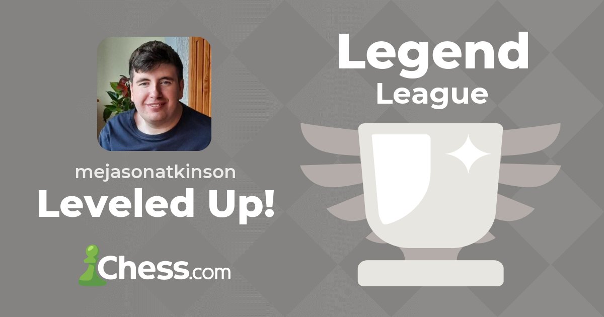 Finally Levelled up on chess.com to the Legend League 🥳🎉 #chess