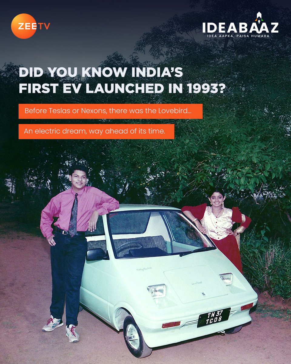 In 1993, the Lovebird dared to dream electric. Today, the world’s flying on that dream. Got a startup idea that’s ​ahead of its time? Ideabaaz is where it takes flight. 🚀⚡​

Read more at [instagram.com/p/DKY3h2DTB0n/…]