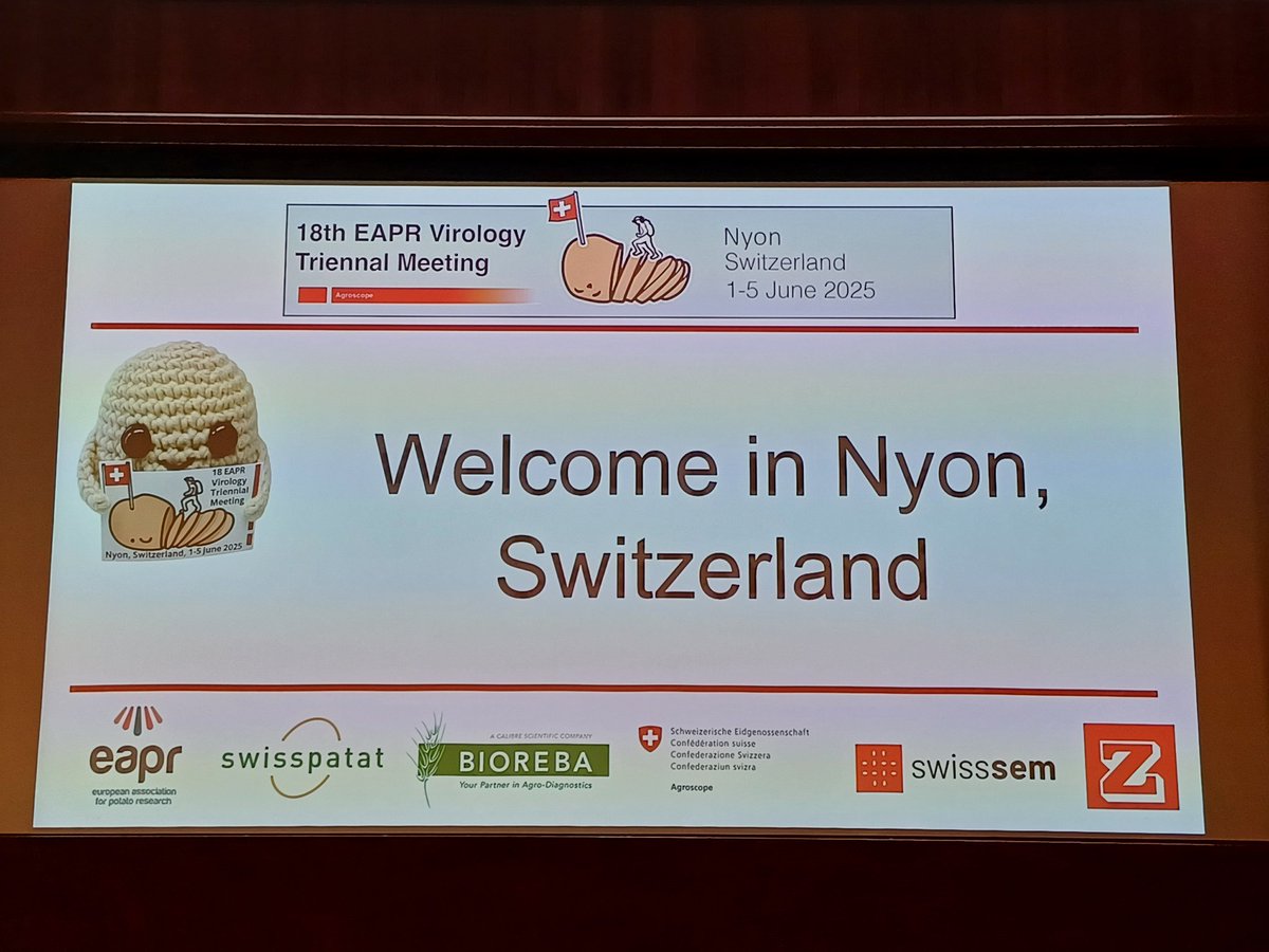 EAPR_potato's tweet image. 18th #EAPR Virology Section meeting started this morning #Changins 🇨🇭 at @agroscope.
A warm welcome was organised yesterday evening with local food, drinks and music.