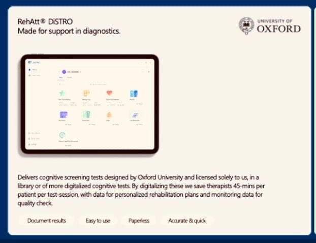 brain_stimAB's tweet photo. More amazing meetings being held in the NHS to demonstrate our DiSTRO tablet, a digital solution that has a library of assessment tests, inc a digital OCS, to enhance the screening of patients with strokes or ABI.  To save time for the therapists and the patients.

@theRCOT #nhs https://t.co/GEn7G6Akxn