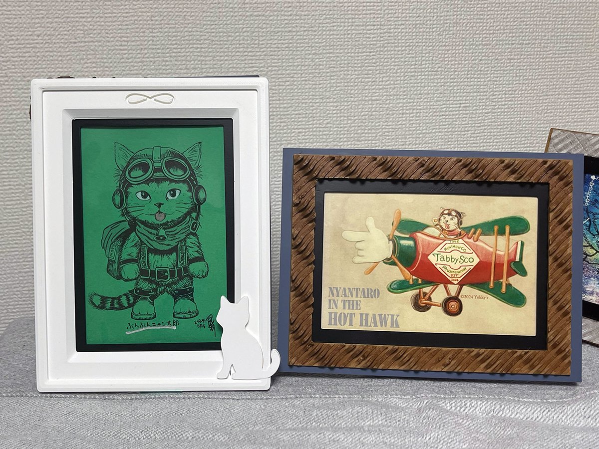 Chmames's tweet image. 新ポストカード額縁デザイン２つと額縁に合わせたイラスト2枚。白いのはミルクペイント系で塗ろうかな。デザフェス61＆ハンドメイドフェスで販売予定です！
#DIY #art #pictureframe ＃デザフェス61 ＃ポストカード #イラスト好きな人と繋がりたい #ハンドメイドインジャパンフェス…