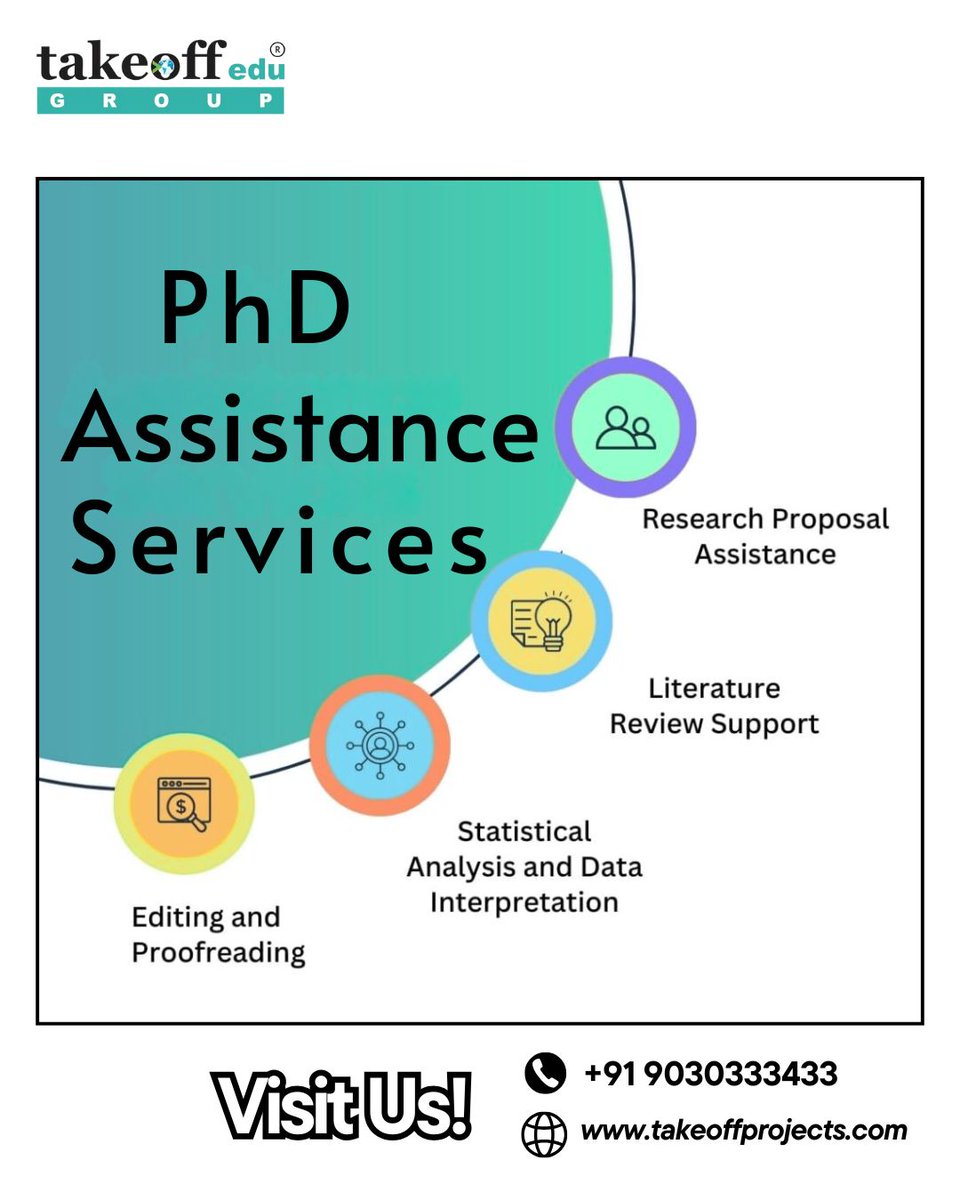 takeoffedugroup's tweet image. Get Expert PhD Assistance Services at Takeoff Edu Group 🚀
#PhDAssistance #PhDHelp #ThesisWriting #DissertationHelp #ResearchSupport #AcademicWriting #TakeoffEduGroup #PhDServices #JournalPublication #ResearchGuidance #PhDConsultancy #PlagiarismFree #TakeoffProjects
