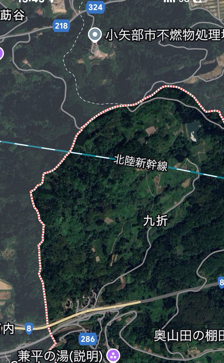 今日の町からの熊メール
位置情報が間違ってました。
#津幡町　#クマ情報🐻
目撃場所はもうほぼ生息地❗️