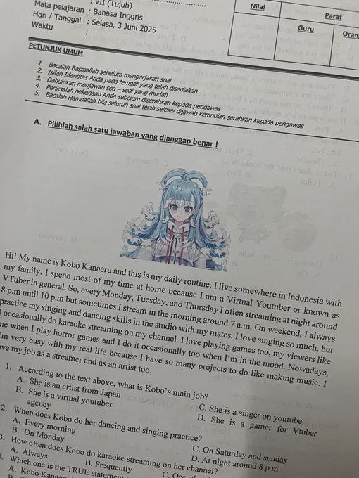 @kobokanaeru: wew.. kalo ga according to the text above, aku bingung jawab no. 1