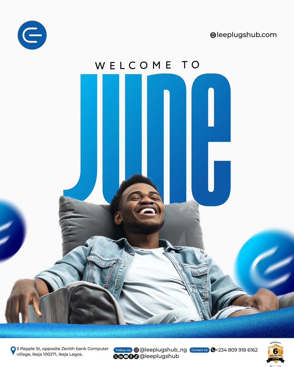 leeplugshub's tweet photo. Welcome to June.🎉

#HappyNewMonth 
#leeplugshub https://t.co/dzUAuaqKkt
