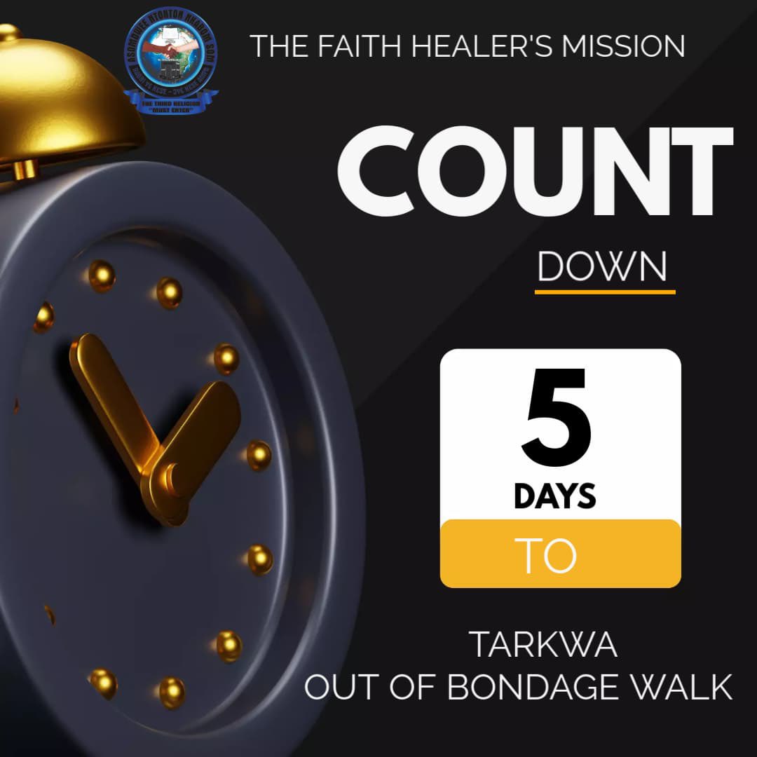 EndTimeMessiah's tweet photo. THE FAITH HEALER’S MISSION 
5 DAYS MORE ❤️
TARKWA HERE WE COME 🥰 https://t.co/Yv5Eodp2E7