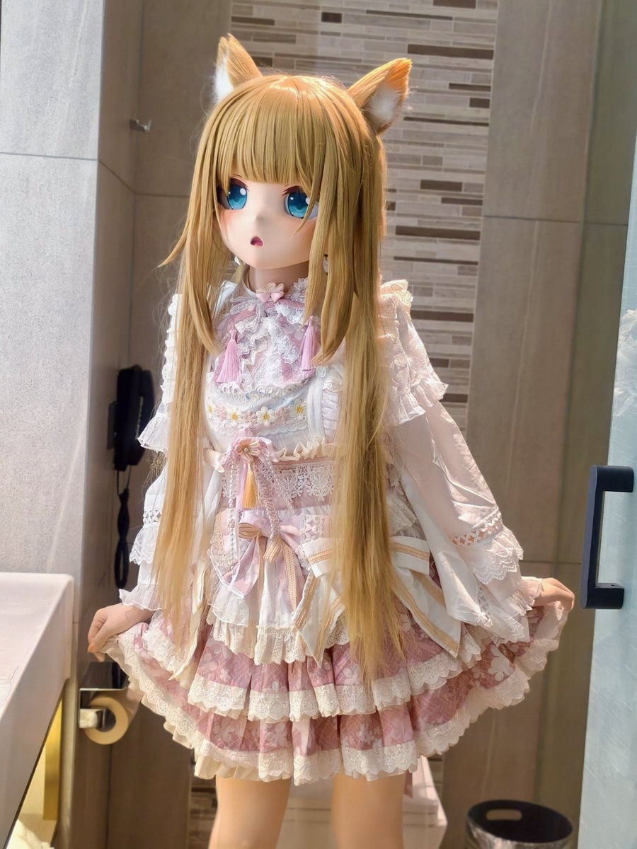 儿童节特供🐱
粉色小蛋糕🍰
👗<a href="/homemade_hiemal/">Hiemal</a>
#kigurumi #着ぐるみ
#kinako #きなこ #キナコ