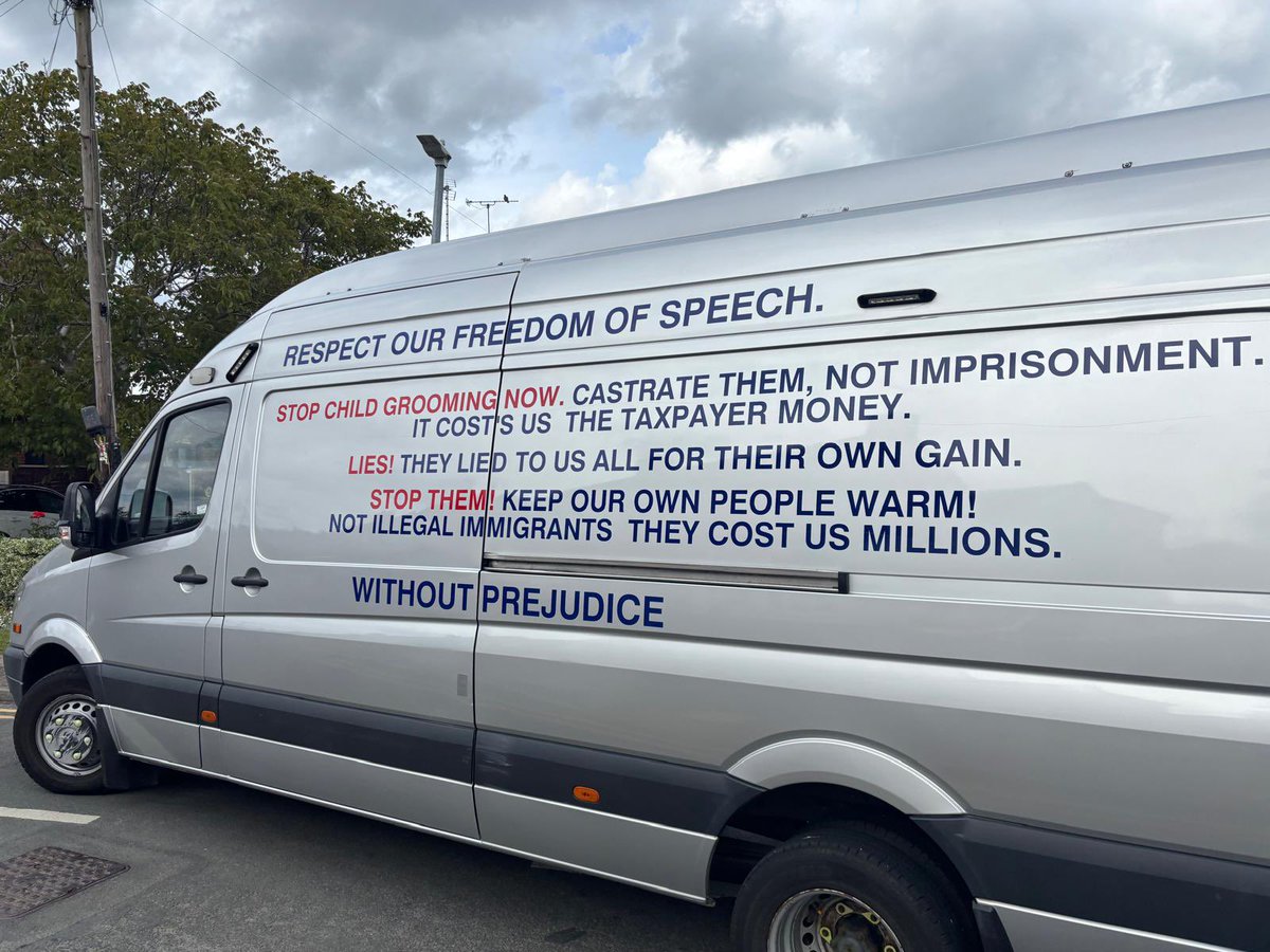 mfldurham's tweet photo. This is a van being driven around by a Reform local government candidate. Thank goodness he didn’t win. Open your eyes and see what you are getting if you put a cross next to Reform on a ballot paper. https://t.co/bEBm6OECXl