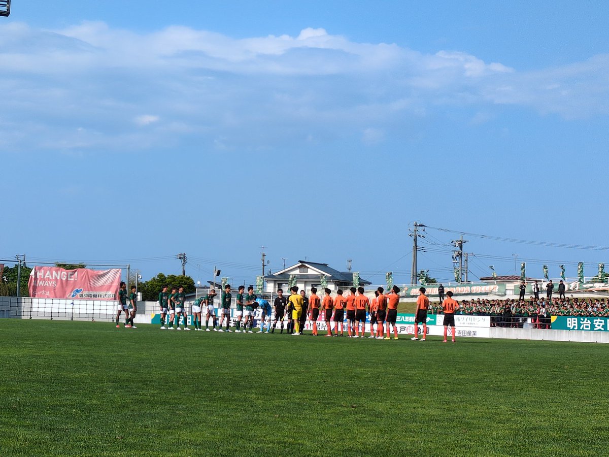 aomorigoal's tweet photo. 令和7年度第78回青森県高校総体
決勝戦
試合終了
青森山田1-1八戸学院野辺地西
(PK5-6)
PK戦の末、八戸学院野辺地西優勝！ https://t.co/4LoucaCktf