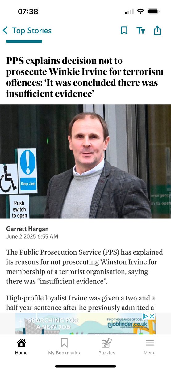 So it seems that all the clues didn’t give them enough to go in. The guns, the UVF posters and uniforms etc… they should have called in Miss Marple…