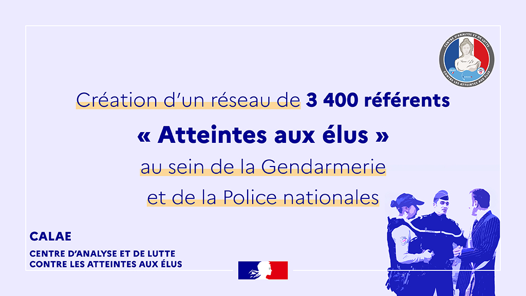 Ministère de l'Intérieur (@interieur_gouv) on Twitter photo #ViolencesÉlus | Pour renforcer la sécurité des #élus, le ministère crée un réseau de 3 400 référents « Atteintes aux élus » au sein de la <a href="/Gendarmerie/">Gendarmerie nationale</a> et de la <a href="/PoliceNationale/">Police nationale</a>.
Découvrez-en plus sur l'action de l’État contre les atteintes aux élus ⤵️
interieur.gouv.fr/actualites/act… #ViolencesÉlus | Pour renforcer la sécurité des #élus, le ministère crée un réseau de 3 400 référents « Atteintes aux élus » au sein de la <a href="/Gendarmerie/">Gendarmerie nationale</a> et de la <a href="/PoliceNationale/">Police nationale</a>.
Découvrez-en plus sur l'action de l’État contre les atteintes aux élus ⤵️
interieur.gouv.fr/actualites/act…