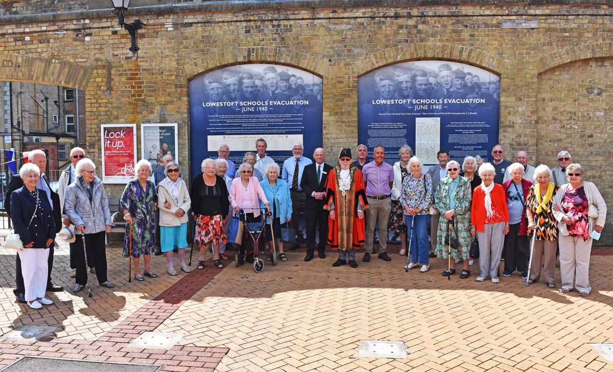 Today marks 85 years since over 3000 #Lowestoft schoolchildren &amp; their teachers were #Evacuated away from the threat of wartime bombing &amp; invasion by rail from #Lowestoft station. This Sat along with <a href="/WherryLines/">Wherry Lines</a> we will be hosting their annual summer reunion. #CommunityRail