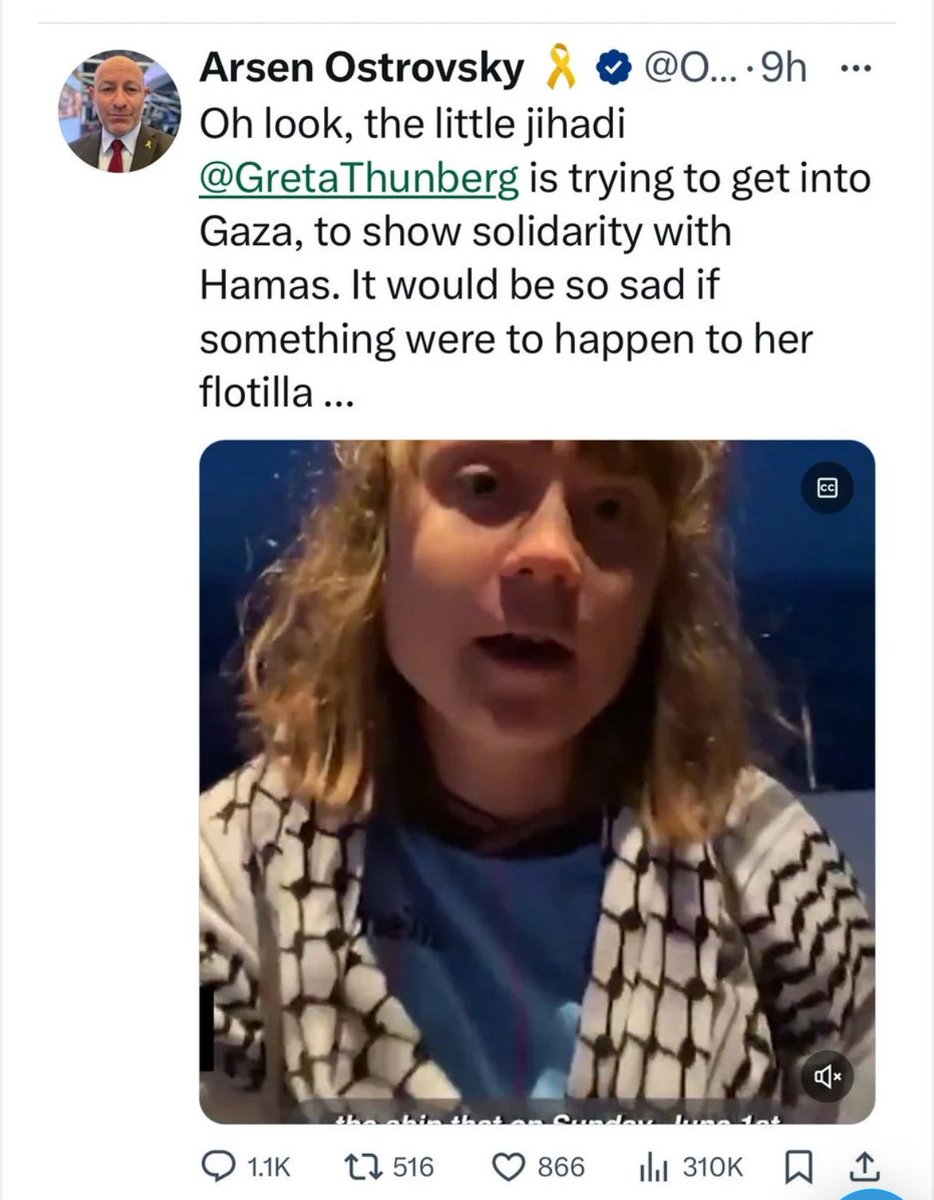 Greta Thunberg threatened by two angry, old men: