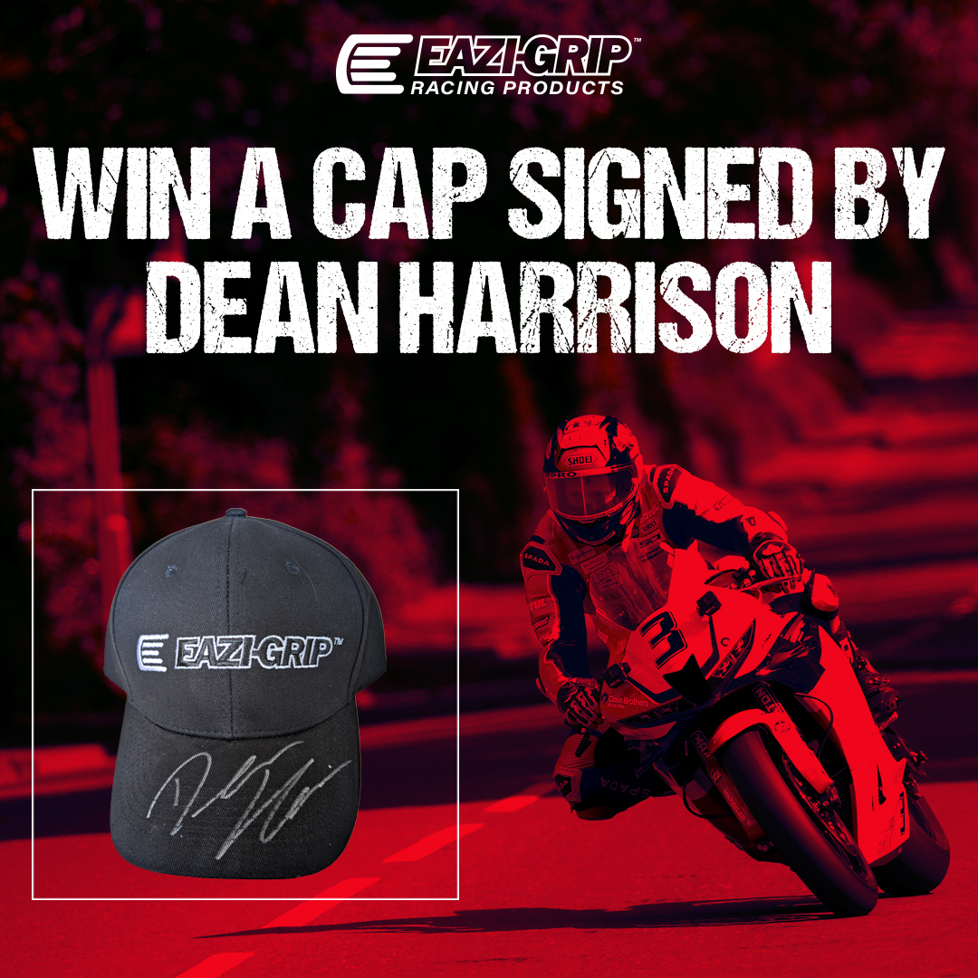 Eazi-Grip™ Racing Products (@eazigrip) on Twitter photo WIN A CAP SIGNED BY DEAN HARRISON!
For your chance to win a cap signed by <a href="/deanharrisonTT/">Dean Harrison</a> all you have to do is...
1. Like this post
2. Share this post
3. Comment 'Done'
The competition closes Sunday 20th July with the winner announced on Monday 21st July.
Good luck! WIN A CAP SIGNED BY DEAN HARRISON!
For your chance to win a cap signed by <a href="/deanharrisonTT/">Dean Harrison</a> all you have to do is...
1. Like this post
2. Share this post
3. Comment 'Done'
The competition closes Sunday 20th July with the winner announced on Monday 21st July.
Good luck!