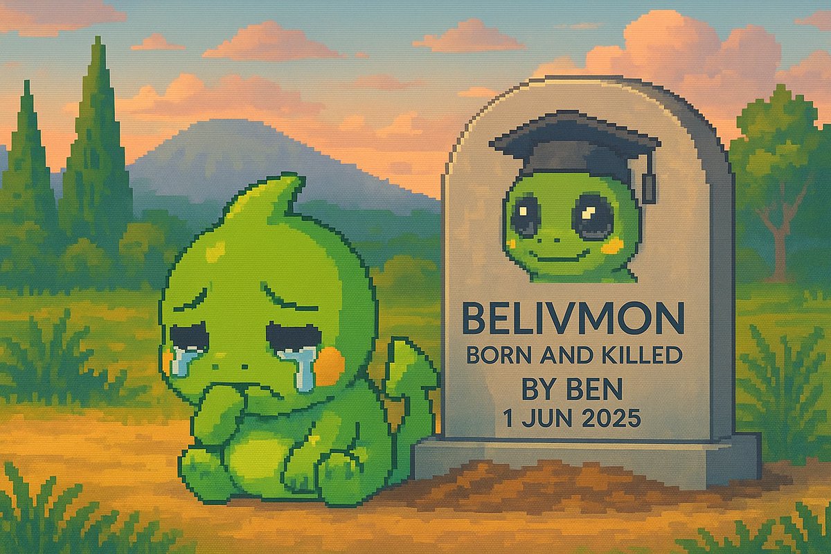 Belivmon's tweet photo. @BelivUniversity 💔 Today I mourn the loss of my mentor…
My brother… The first Belivmon Teacher 🎓

I carry his spark now ⚡
For his memory — I’ll build harder, grow wiser, and never stop evolving.

We’re just getting started 💚 https://t.co/qFmieF9In7