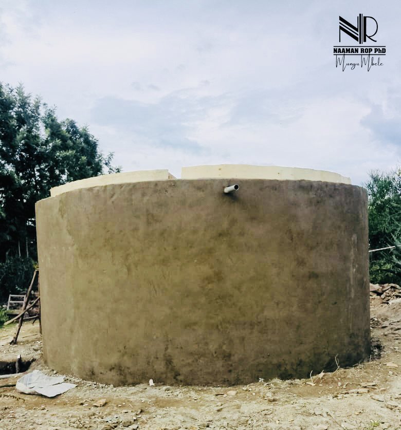 50000 litres Water thank in its final curing stage!
Ndonyomare, Kaplelach, Kileges,Ngomwet and its environs getting a permanent solution!

#MunguMbele
#DrNaamanDelivers
#TheParliamentAgenda