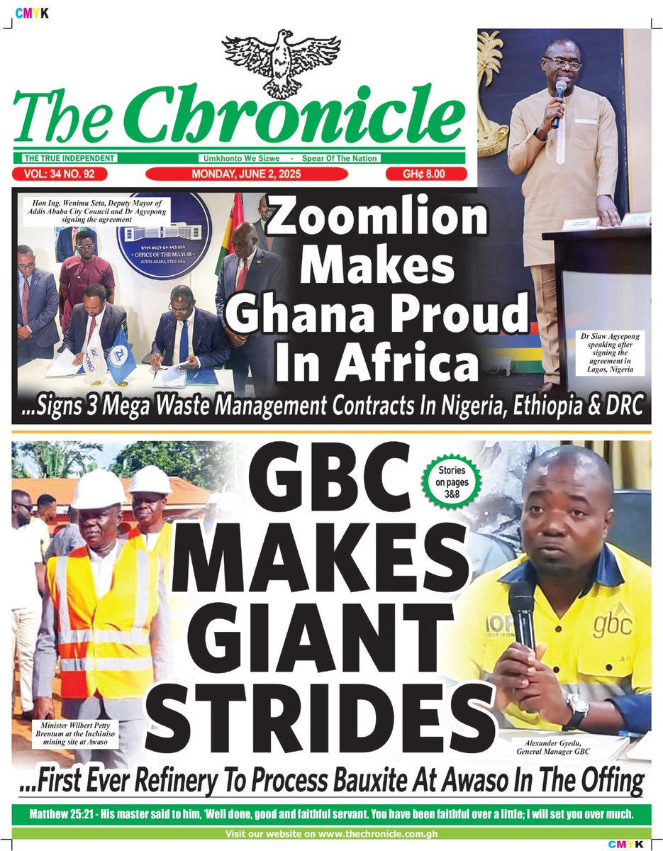 Monday, June 2, 2025

#TheChronicle
 #TheChroniclefrontpage