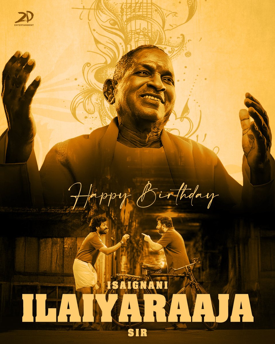 2D Entertainment (@2d_entpvtltd) on Twitter photo Join us in celebrating the Maestro on his special day ✨
Happiest Birthday our dearest #Isaignani <a href="/ilaiyaraaja/">Ilaiyaraaja</a> sir. We are forever grateful for your evergreen Music 🤍
#HBDIlaiyaraaja Join us in celebrating the Maestro on his special day ✨
Happiest Birthday our dearest #Isaignani <a href="/ilaiyaraaja/">Ilaiyaraaja</a> sir. We are forever grateful for your evergreen Music 🤍
#HBDIlaiyaraaja