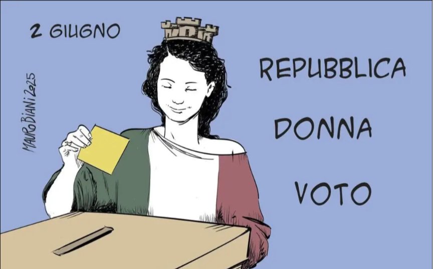 OTD in 1946 Italians voted in the Institutional Referendum. Universal suffrage was allowed for the first time, in the first free election in 25yrs. 
Given the choice between republic and monarchy, voters opted for the former. 
The Constitutional Assembly was elected too.