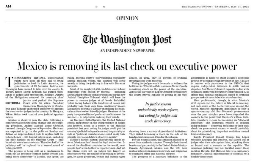Irma Aguilar-Delfin (@dyctiostelium) on Twitter photo Please, English speaking friends, could you RT these video? ⬇️
Mexican citizens took the streets yet again to protest for the attempt to end our young democracy.
They chant "Democracy yes, dictatorship no!"
Here the context in <a href="/wapo/">The Washington Post</a> Please, English speaking friends, could you RT these video? ⬇️
Mexican citizens took the streets yet again to protest for the attempt to end our young democracy.
They chant "Democracy yes, dictatorship no!"
Here the context in <a href="/wapo/">The Washington Post</a>