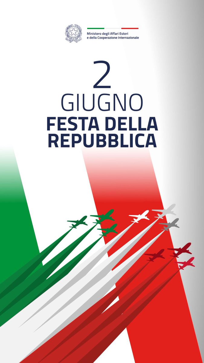 🔹 Buon #2giugno dall’Ambasciata d’Italia in Iraq 🇮🇶 Celebriamo oggi il 79° anniversario della nascita della #Repubblicaitaliana, frutto di una scelta di libertà, pace e democrazia. 

Tanti auguri, Italia! 🇮🇹 
Happy birthday, Italy! 🇮🇹
 🇮🇹 !تهانينا، إيطاليا
#FestaDellaRepubblica