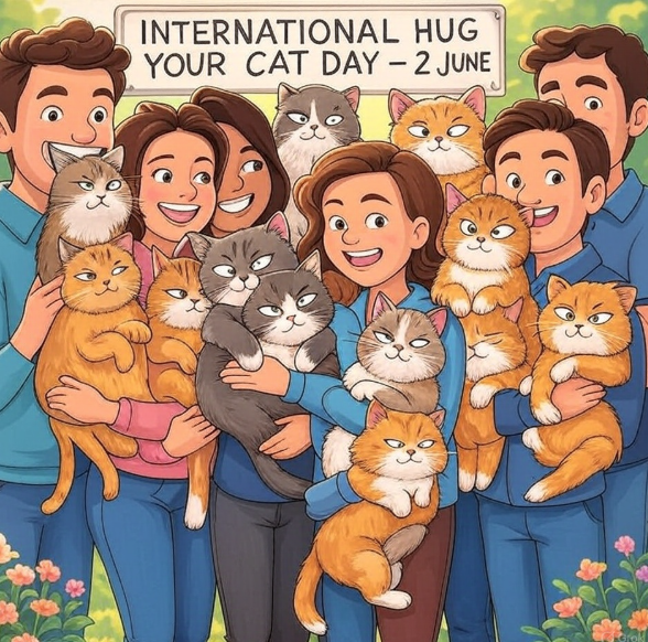 As there don't seem to be any major events to celebrate in June, it's worth remembering that 2 June is Hug Your Cat Day. If you have nothing else to celebrate, why not enjoy a catnip 'happy hour', give your cat a bubble bath or watch The Aristocats again? #HugYourCatDay