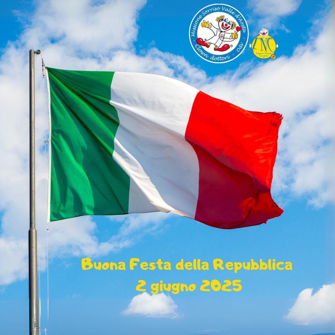 Buona Festa della Repubblica! #2giugno

#MissionesorrisoVdA #ClownDottori