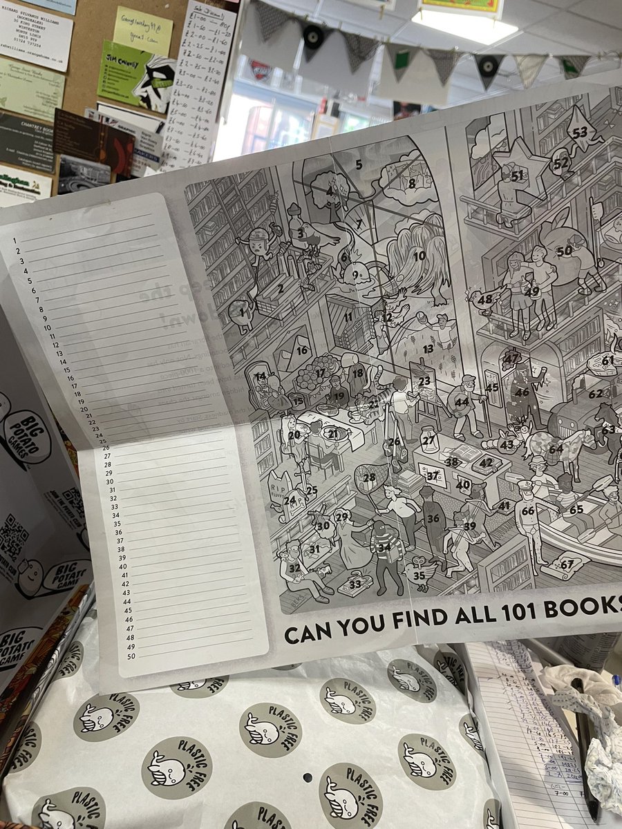 KIbooksandmusic's tweet photo. Latest 1000-piece pre-owned jigsaw checked and out on the shelves. This one is directly book-related, with 101 book titles for you to work out #ilovejigsaws #jigsawheaven #morethanjustbooks #booksbooksbooks #supportindependentbookshops https://t.co/ScrD1G7tfp