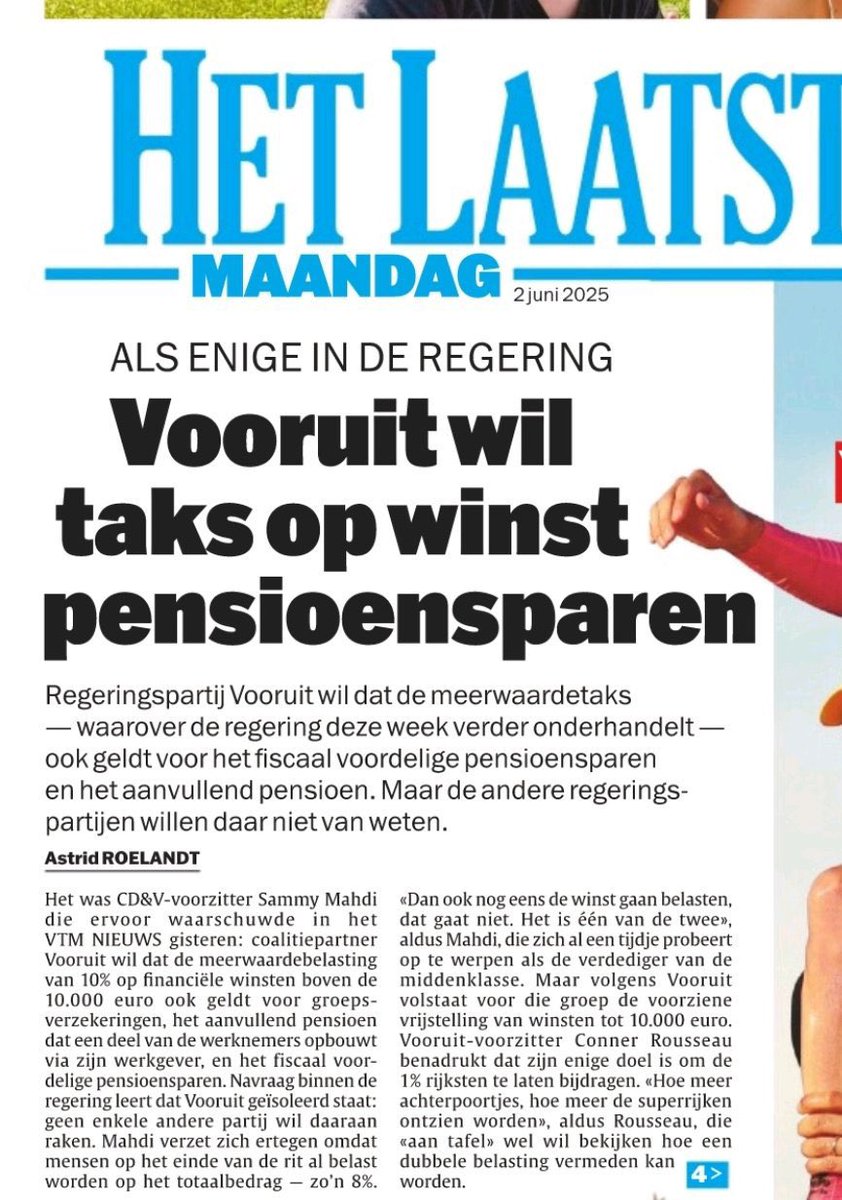 wduyck's tweet image. De definitie van ‘rijk’ en ‘allersterkste schouders’ is nu duidelijk volgens Vooruit: iedereen die verstandig met geld omgaat en spaart voor pensioen. Dàt geld wil men. Voor frigo’s voor wie liever op reis gaat. Opent een regering met dié samenstelling dit nieuwe zwarte gat van…