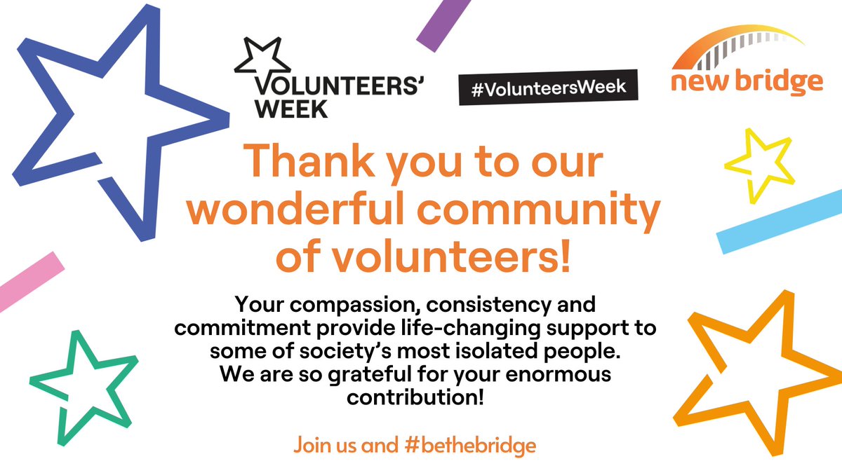 We're kicking off #VolunteersWeek with a huge thank you to each of our 307 #volunteers who befriend isolated people in #prison! Your letters, emails and visits bring much-needed hope, positivity and connection to people who often feel forgotten.