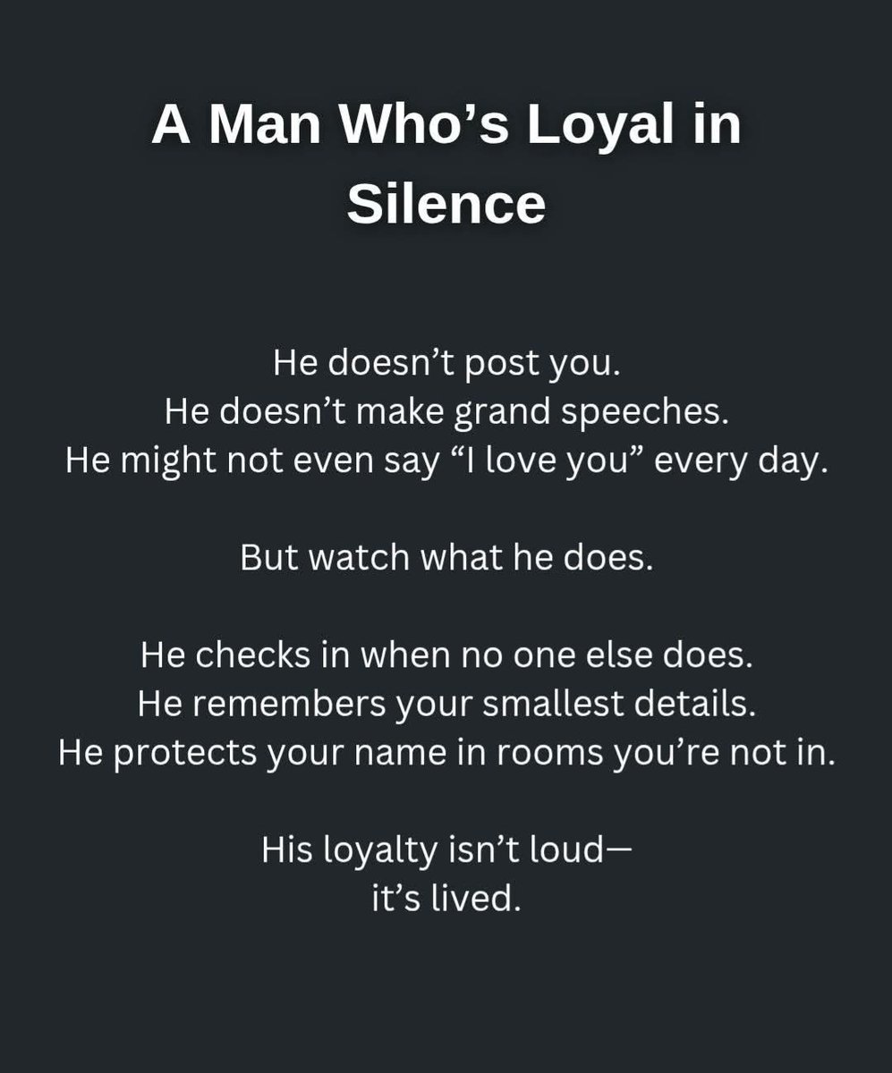 allanreyes06's tweet photo. Some men love deeply in silence. Don’t mistake a quiet heart for an empty one. https://t.co/ZPP4f7B6fu