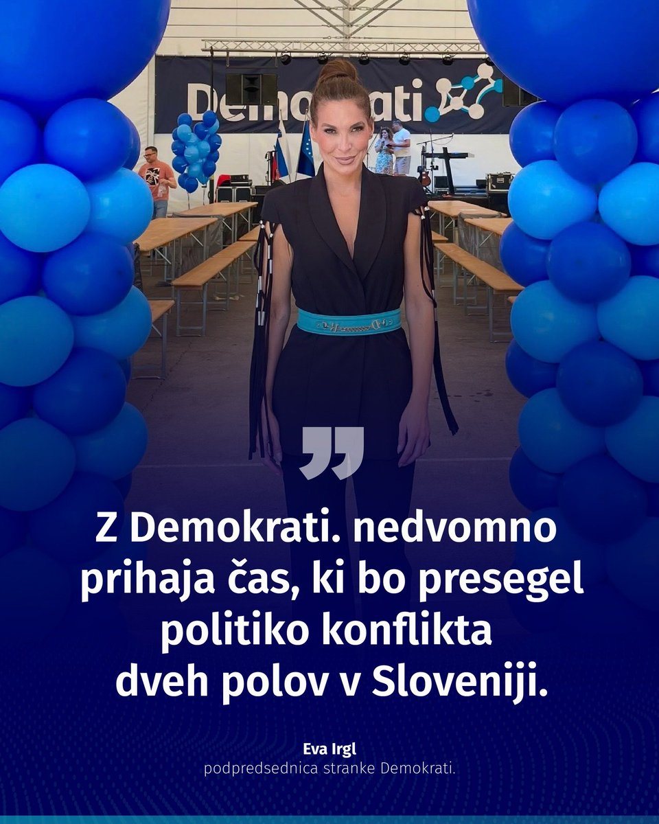 Slovenska politika se pomika proti skrajnostim, Demokrati. moramo na to opozoriti in vse napore usmeriti v ohranjanje širine, ki je edina zmožna sodelovanja in dela v skupno dobro.

➡️ Celoten govor podpredsednice stranke <a href="/EvaIrglL/">Eva Irgl</a> je na voljo na: demokrati.si/eva-irgl-demok…