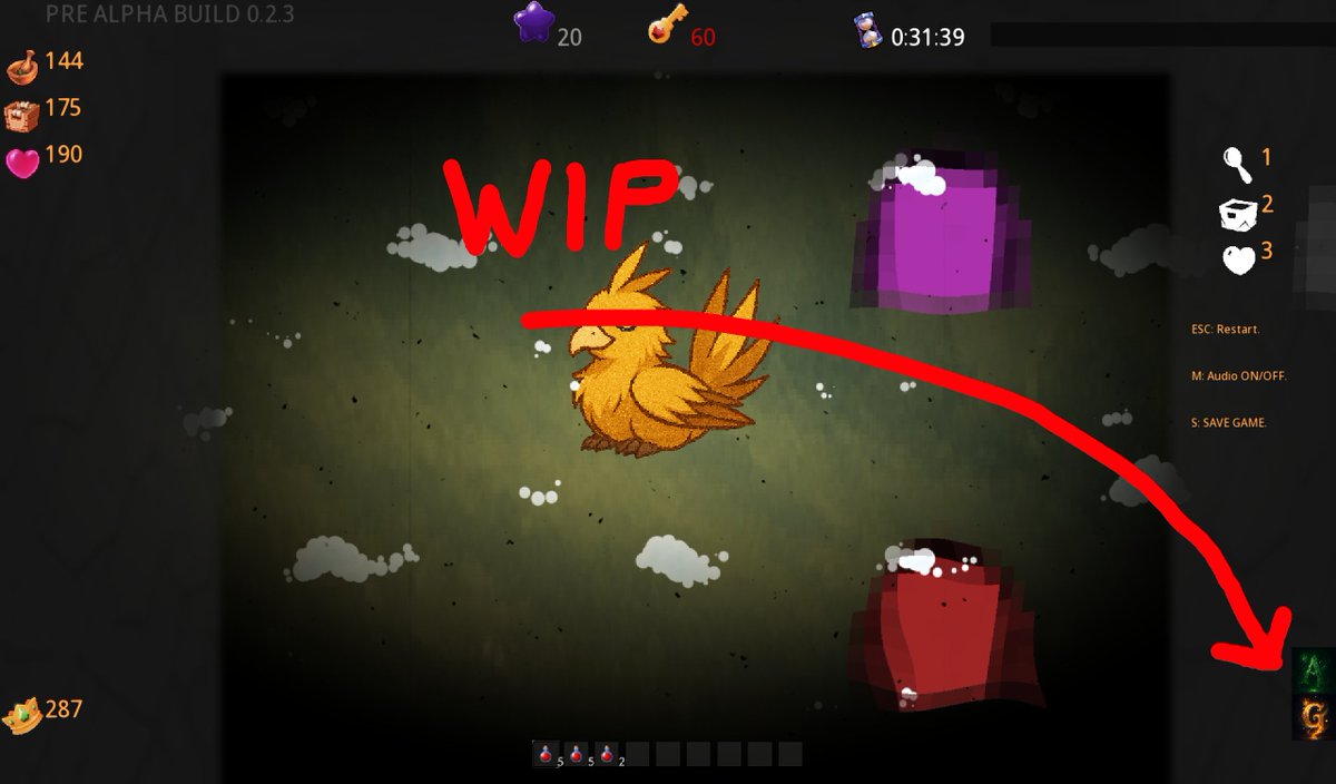 miblient's tweet photo. Working on this game again. Doing "this" atm. For all that do not know; it's another gamble menu. Did some restructuring of the game loop a couple of days and moving on to this is an easy task. #gamedev #gamemaker #virtualpet #desktoppet #gamblegame Gambling is freeware in this. https://t.co/rnCWNSH88w