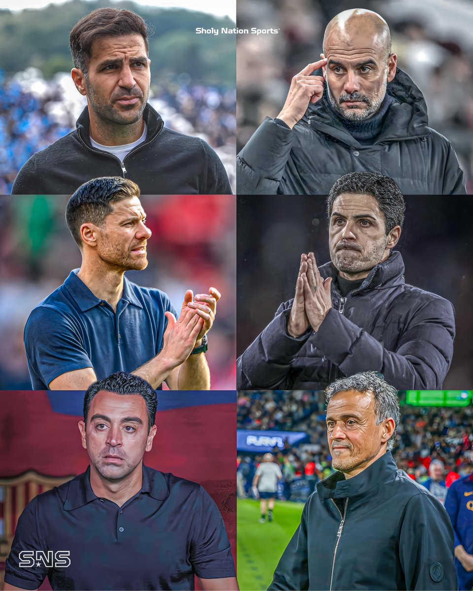 Sholynationsp's tweet photo. 🇪🇸 Spanish masterminds in football are truly impressive! 🧠😮‍💨

🇪🇸 Cesc Fàbregas
🇪🇸 Pep Guardiola
🇪🇸 Xabi Alonso
🇪🇸 Mikel Arteta
🇪🇸 Xavi Hernández
🇪🇸 Luis Enrique

❤️🔥 https://t.co/sS43V4Xwj5