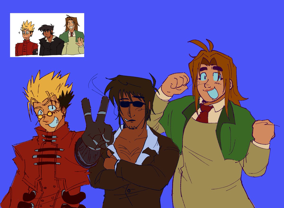 trigun redraw of a doodle from like 2.5 yrs ago