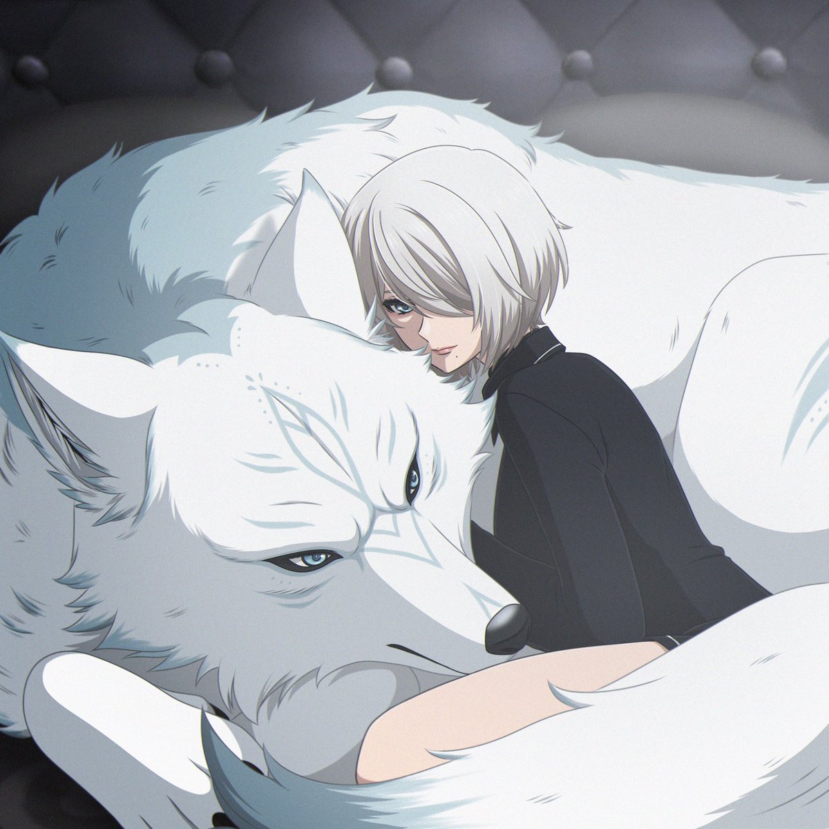 Chapter 15 is up! c:🧛‍♀️🐺🖤🤍

Art and co-writing by <a href="/ashe_92l/">Ashe</a> 🫶

A certain giant wolf boi finally makes an appearance

The Cursed Prince || Rated M || 2B9S/9S2B || Modern Fantasy AU || CH 15
archiveofourown.org/works/57879520…