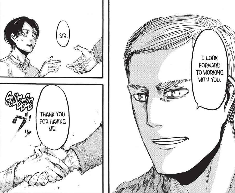 ErwinSmithFeed's tweet photo. Erwin Smith: Attack On Titan Chapter 19. https://t.co/02VWVzizQt