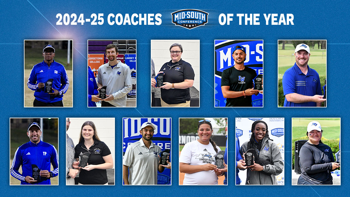 A Lindsey Wilson Athletics record 1⃣1⃣ coaches were named Mid-South Conference Head or Assistant Coach of the Year during the 2024-25 season!!

⚔️
