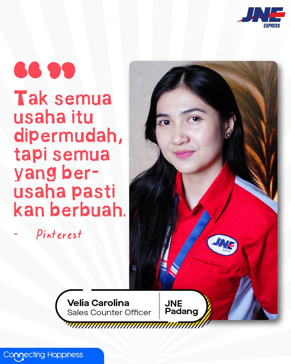 "Tak semua usaha itu dipermudah, tapi semua yang berusaha pasti kan berbuah." - Pinterest

Semuanya dapat salam dari SCO <a href="/jnepadang/">JNE Padang</a> ✨😍

#jneid #jnepadang #ConnectingHappiness #seninsemangat #padang #sumaterabarat