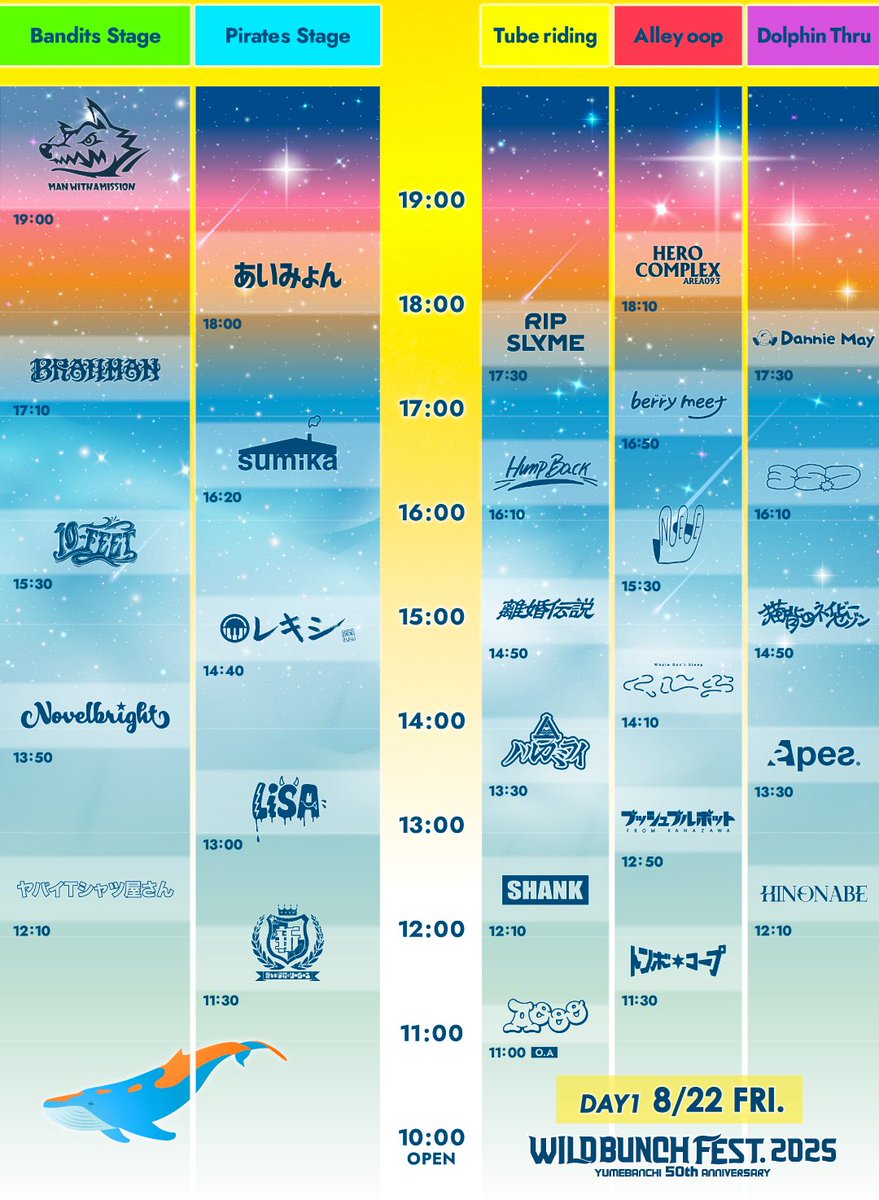 WILD BUNCH FEST. 2025』出演決定！ 日程：2025.8.22(金)23(土)24(日