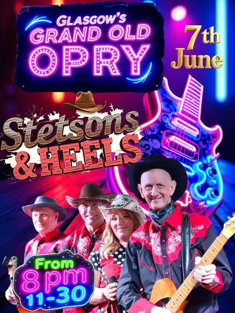 Join on Saturday at Glasgow’s Grand Old Opry From 8pm till late