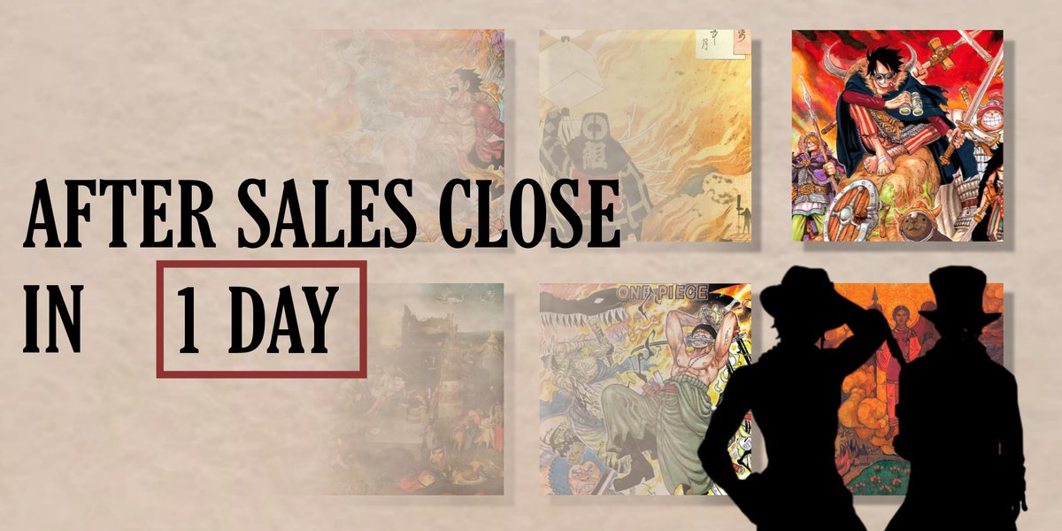 🖼️ LAST DAY 🖼️

One Piece art lovers, this is not a drill! 🗣 TODAY is the LAST day to place an order from our leftovers shop! Be here by 11:59pm PST TONIGHT or be square! ✨️
opalookthroughtheages.bigcartel.com