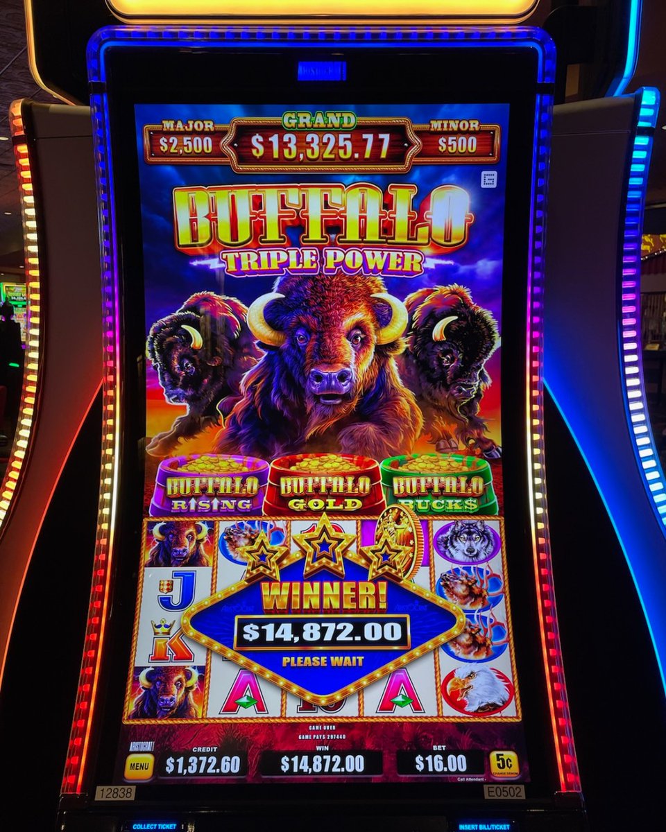 A lucky Buffalo player just scored some extra change! 🎉🐃 Congrats on the big win!

#OrleansCasino #SlotWin #JackpotWinner #BuffaloJackpot #LasVegasJackpot