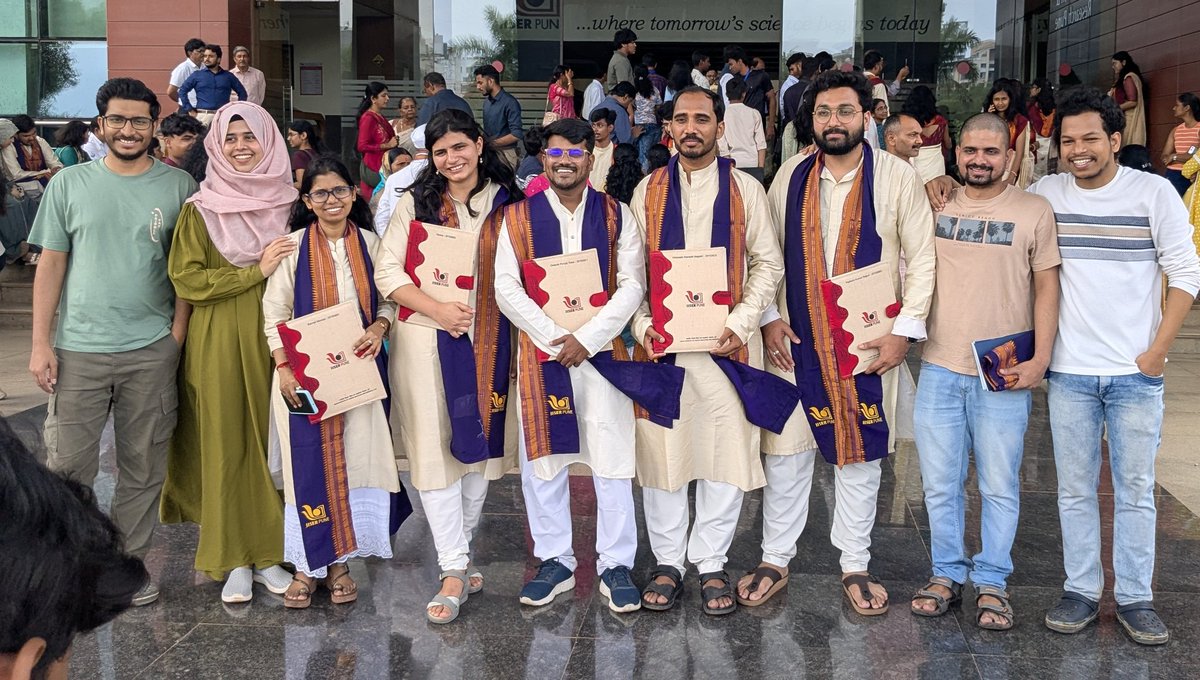 Dr. Deepak Rase (@deepak_rase) on Twitter photo Officially Dr. Deepak Rase now! 🎓
I received my PhD in <a href="/ChemistryIISERP/">CHEMIISERP</a> at the 12th Convocation of <a href="/IISERPune/">IISER Pune</a> .
This milestone is not just mine—it's a reflection of the love, support & belief of my supervisor <a href="/RamanathanVaid1/">Ramanathan Vaidhyanathan</a> , family and friends.
Forever grateful. 💛
#PhD Officially Dr. Deepak Rase now! 🎓
I received my PhD in <a href="/ChemistryIISERP/">CHEMIISERP</a> at the 12th Convocation of <a href="/IISERPune/">IISER Pune</a> .
This milestone is not just mine—it's a reflection of the love, support & belief of my supervisor <a href="/RamanathanVaid1/">Ramanathan Vaidhyanathan</a> , family and friends.
Forever grateful. 💛
#PhD
