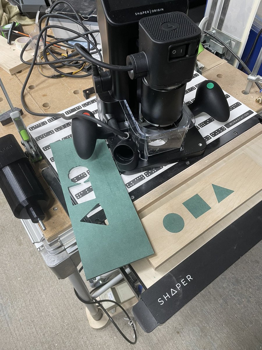 Sc0FF's tweet image. I had fun playing with the @shapertools Origin tonight and some colored mdf, it’s the first time I got to play with it.  Now time to search for answers for newbie questions. 
.
.
.
.
#woodworking #makers #ottawamakers  #tools #woodworker #woodworker #woodworkingtips #wood